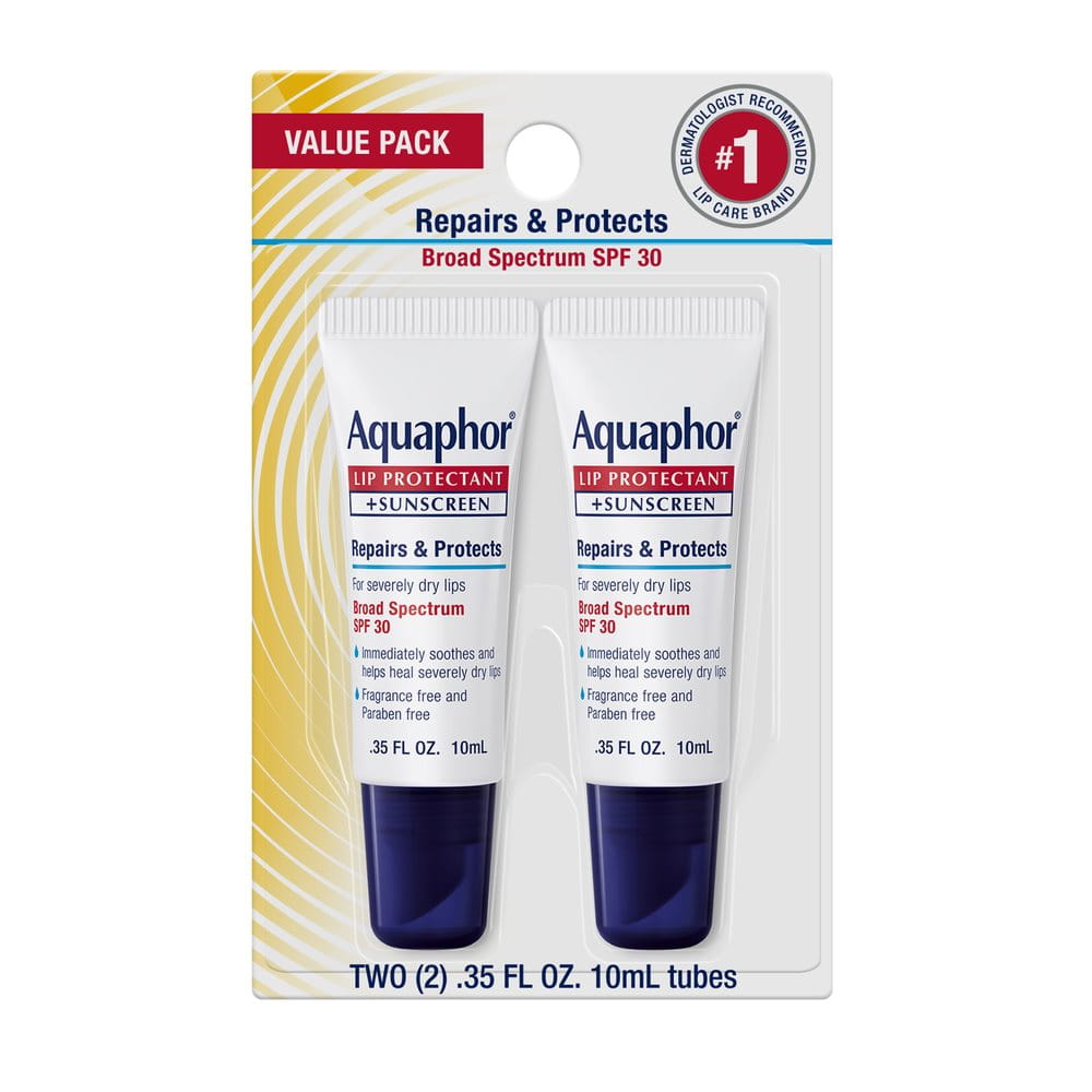 Aquaphor® Lip Protectant + SPF (Dual Pack) / #1 Dermatologist ...